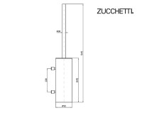 MEDIDAS ESCOBILLERO A PARED ISY ZUCCHETTI 